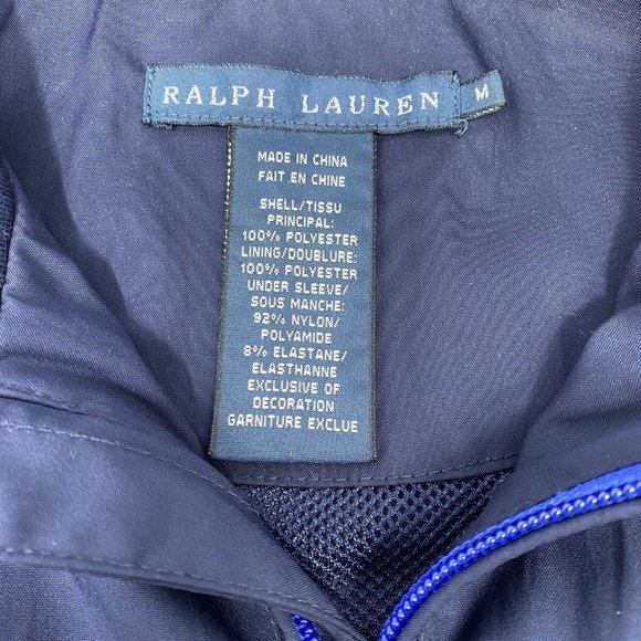 POLO Ralph Lauren US Open 2012 Big Pony Logo Windbreaker Jacket Medium - Picture 9 of 9